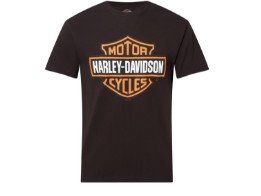 B&S Orange on Black - T-Shirt - Schwarz 