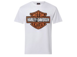 B&S Orange on White - T-Shirt - Weiß 