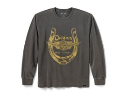 Dickies x H-D Winged Horseshoe - Langarm T-Shirt - Grau 