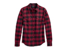 Shirt-Woven,red Plaid