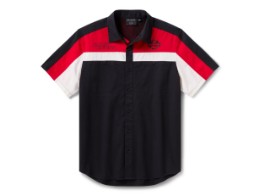 Screamin Eagle Mechanics Vented - Hemd - Schwarz/Rot 