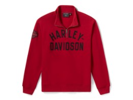 H-D® Essential - 1/4 Zip Pullover - Rot 