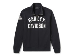 H-D® Essential - 1/4 Zip Pullover - Schwarz 
