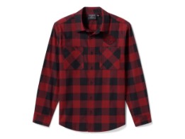 H-D® Essential Buffalo Check - Hemd - Schwarz/Rot 