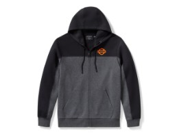 H-D® Tech Gaiter - Zip Hoodie - grau/schwarz