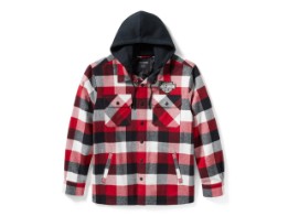 Traveler - Hemdjacke mit Kapuze - Rot  
