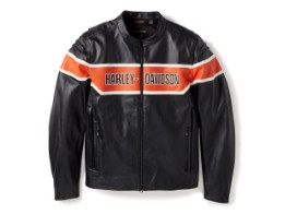 Trenton - Lederjacke Herren - Schwarz 