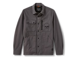 Willie G Skull - Motorradjacke - Grau 