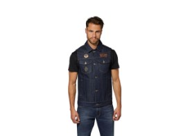 Club Vest Denim - Rokker-Weste - blau 