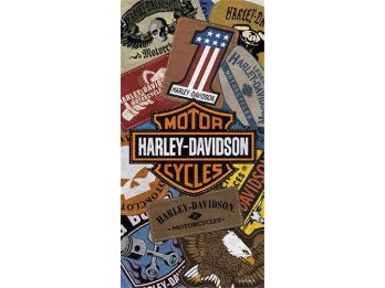 Badetuch Harley Patches