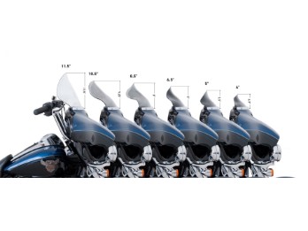 Flare™ Windschild 4"-6,5" Black