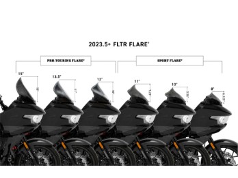 Flare™ Windschild Sport 8"-10" Black