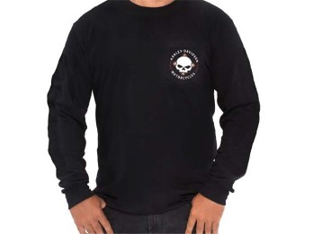 Road Badge – Longsleeve – schwarz – Tough Stuff Rückenaufdruck klein