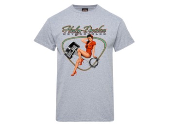 Piston Pinup - T-Shirt - Grau