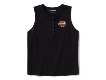 H-D® Essential Henley - Top - Schwarz