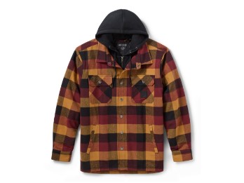 H-D® American Classic - Kapuzenjacke - Braun/Rot 
