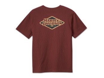 tee-120TH,Knit,Dark red