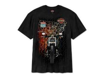 H-D® Route 66 Anniversary - T-Shirt - Schwarz