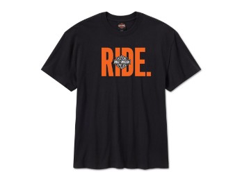 Ride - T-Shirt - Schwarz 