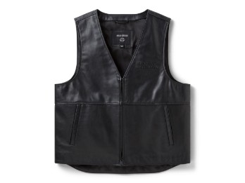 Willie G™ Skull Reflective - Lederweste - Schwarz