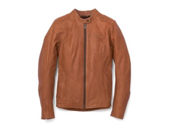Lederjacke Mandarin, geprüft