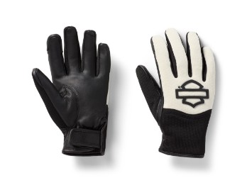 H-D® Dyna™ Knit B&S - Motorradhandschuhe - Weiß/Schwarz
