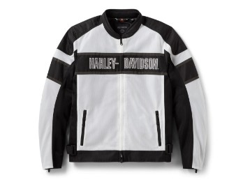 Trenton Mesh - Motorradjacke Herren - Weiß 