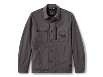 Willie G Skull - Motorradjacke - Grau 