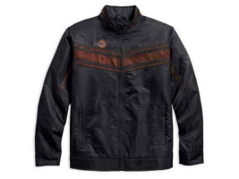Harley-Davidson® Men's Lightweight Mesh Accent Nylon Jacket, Black 97454-18VM