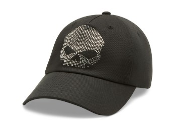 Willie G™ Bling Skull - Baseball Mütze - Schwarz