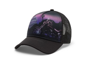 Lowrider Sunset 9Forty Trucker - Mütze - Schwarz