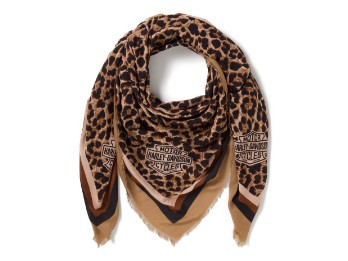 H-D® American Classic Leopard - Schal - Braun 