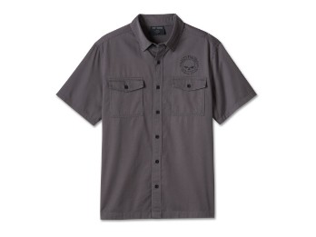 Willie G™ Skull - Hemd kurzarm - grau 