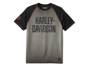 Iron Bar Raglan - T-Shirt - Grau/Schwarz