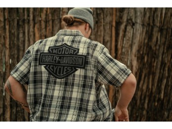 Bar & Shield Plaid - Hemd - schwarz/grau