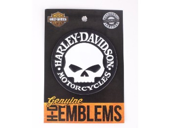 Willie G Skull Leather Emblem