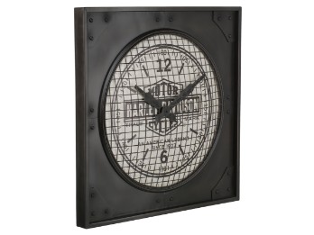 H-D Industrial Metal Clock