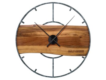 H-D Wood Wall Clock