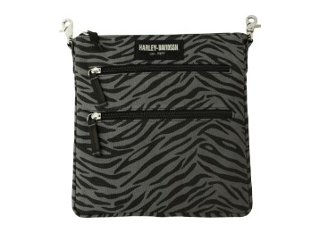 Zebra Print Crossbody/Clip Bag