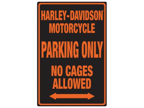 2010691, HD Black No Cages Sign