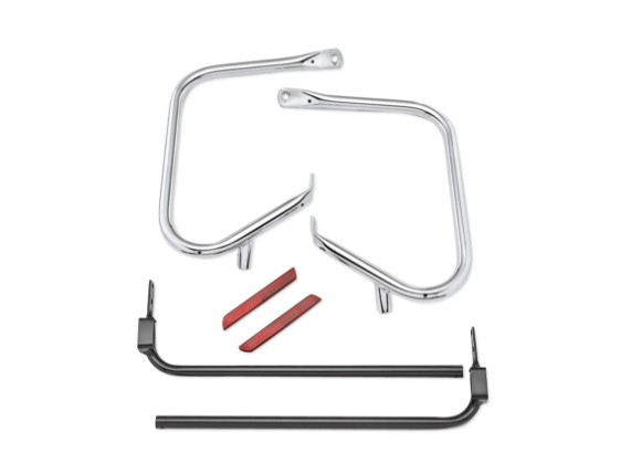 49282-09B, Rear Saddlebag Guard, Chrome