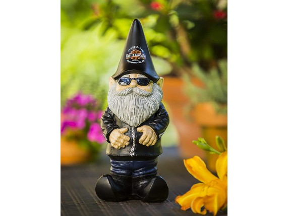 544902-GARDEN, Evergreen, Garden Gnome, Harley-Davi