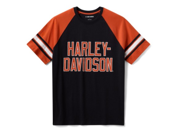 96174-26VM/000L, tee-Knit,black/orange