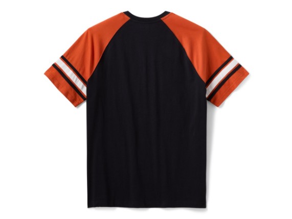 96174-26VM/000L, tee-Knit,black/orange