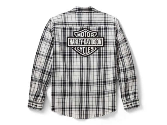 96208-26VM/000L, Shirt-Woven,Off white/black