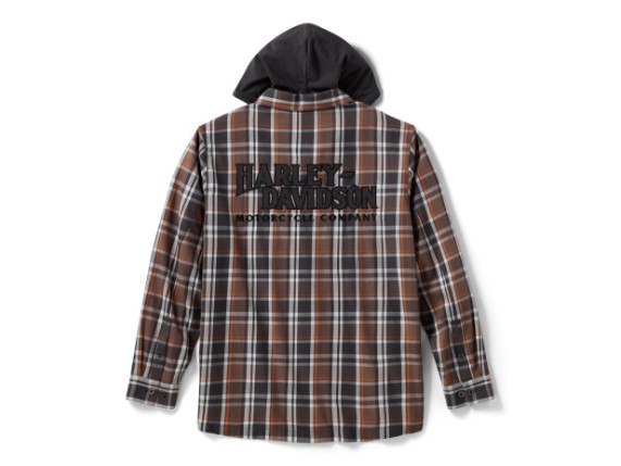 96215-26VM/000L, Shirt-Woven,warm grey/Dark gre