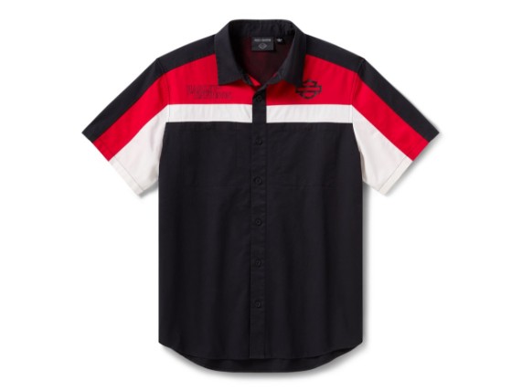 96297-26VM/000L, Shirt-Woven,red/black