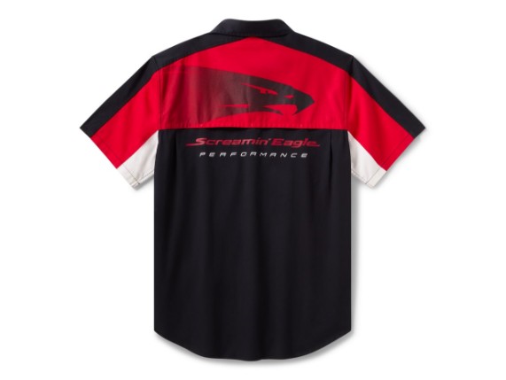 96297-26VM/000L, Shirt-Woven,red/black