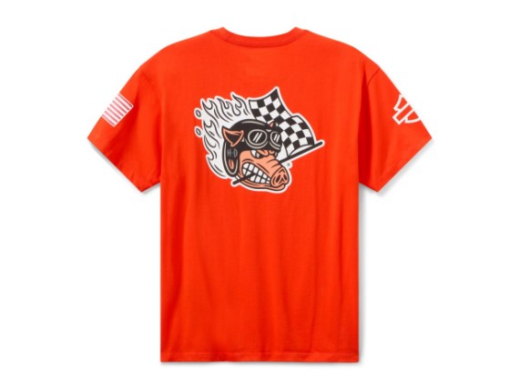 96376-26VX/000L, tee-Knit,Factory Racing,orange