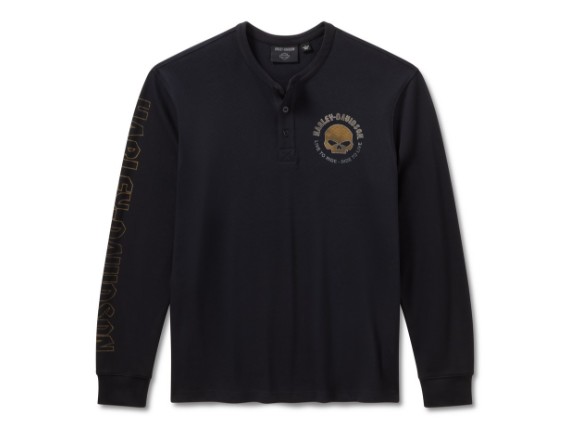96481-26VM/000L, Henley-Knit,black